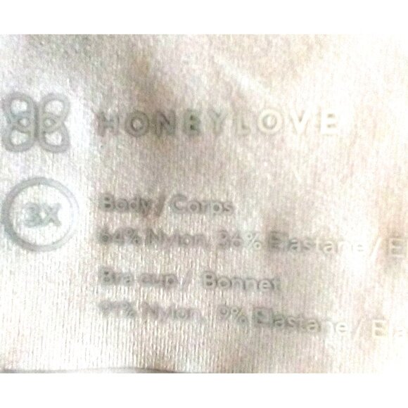 SOLD_SOLD_SOLD!!  HONEYLOVE Wireless Pullover Bra V-Neck T Shirt - 3X - Picture 5 of 6
